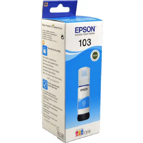 Tusz Epson ET103 Cyan do drukarek (Oryginalny) [65ml]